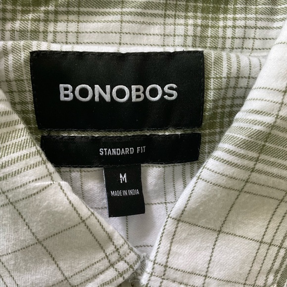 NWOT Bonobos Washed Button Down Long Sleeve Shirt
Men’s MEDIUM
Olive Green White - Picture 4 of 6